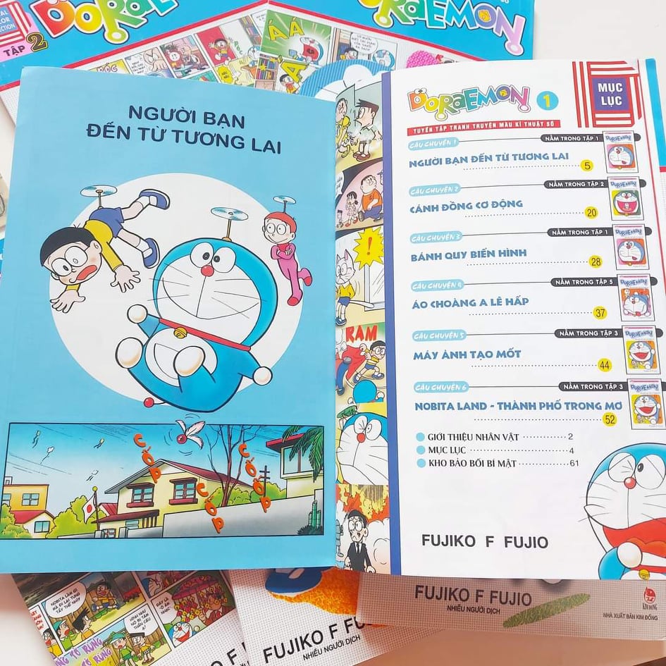 Combo Doraemon Truyện Tranh Màu Kỹ Thuật Số (6 Tập)