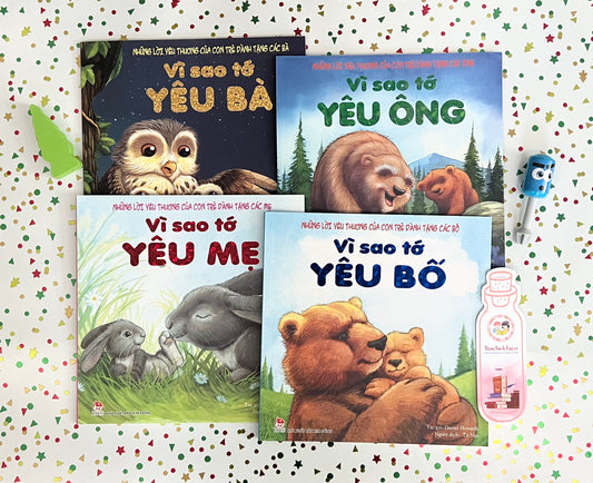 Combo 4 Cuốn Vì Sao Tớ Yêu Ông - Bà - Bố - Mẹ