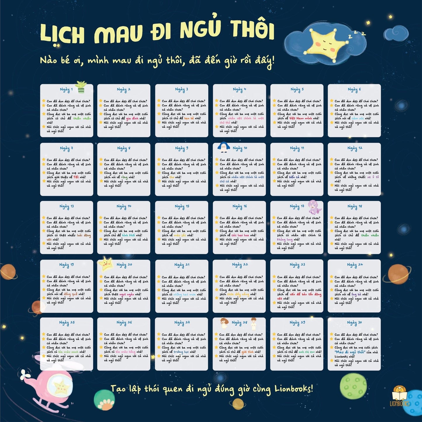 1,2,3 mau đi ngủ thôi - song ngữ